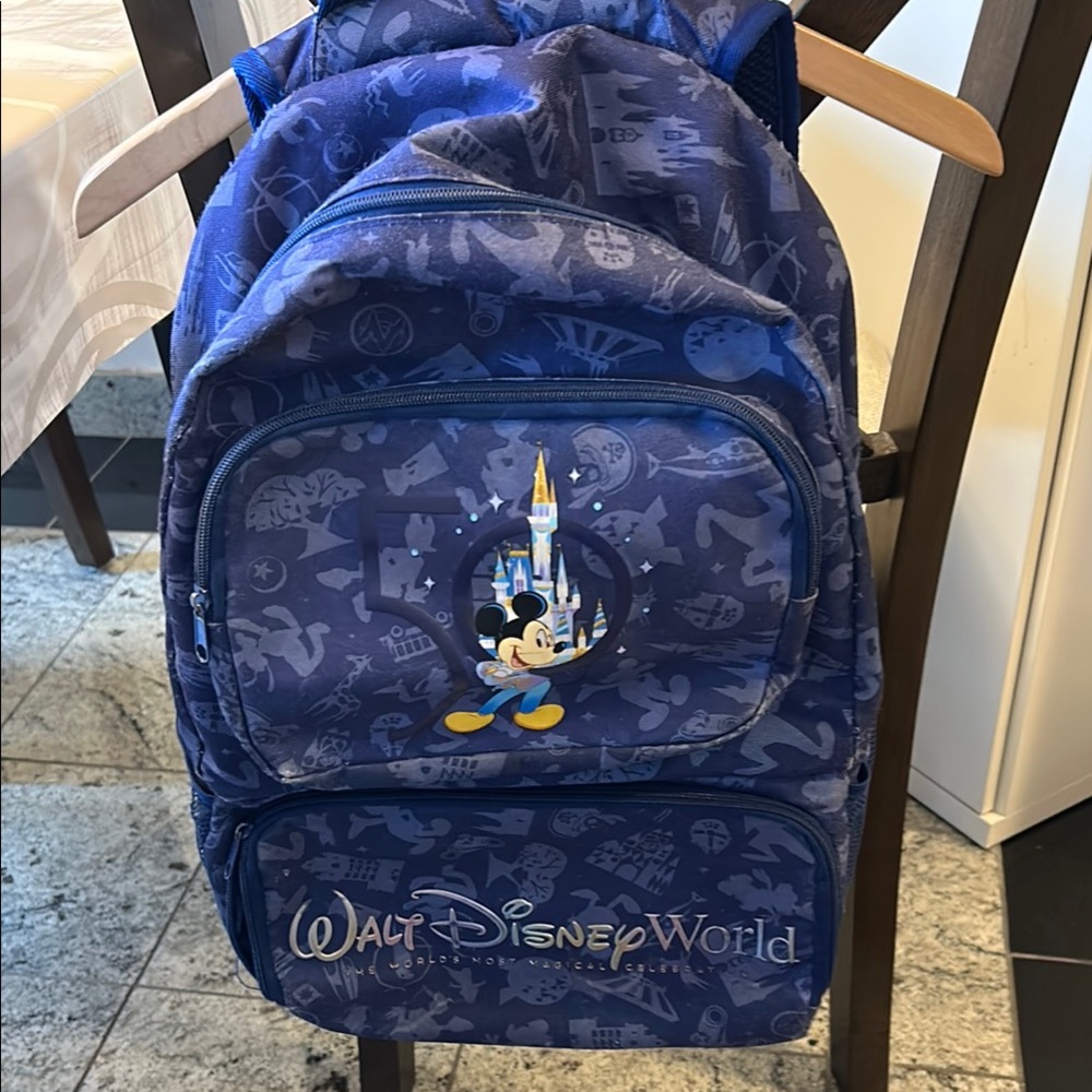 Walt Disney world 50th anniversary backpack bought at park